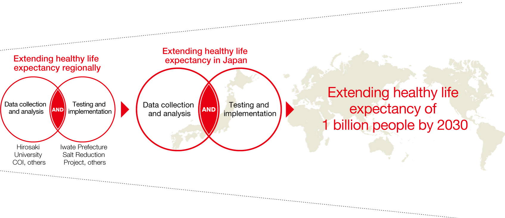Extending healthy life expectancy worldwide