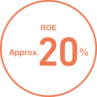ROE Approx.20%