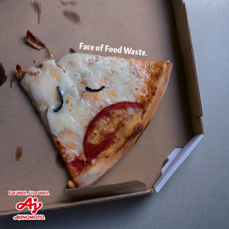Face of Food Waste. Eat Well, Live Well. AJINOMOTO.