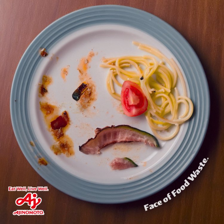 Face of Food Waste. Eat Well, Live Well. AJINOMOTO.