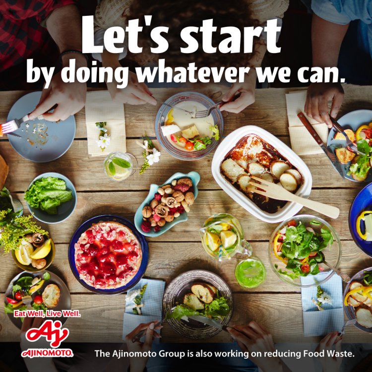 Let's start by doing whatever we can. Eat Well, Live Well. AJINOMOTO. The Ajinomoto Group is also working on reducing Food Waste.