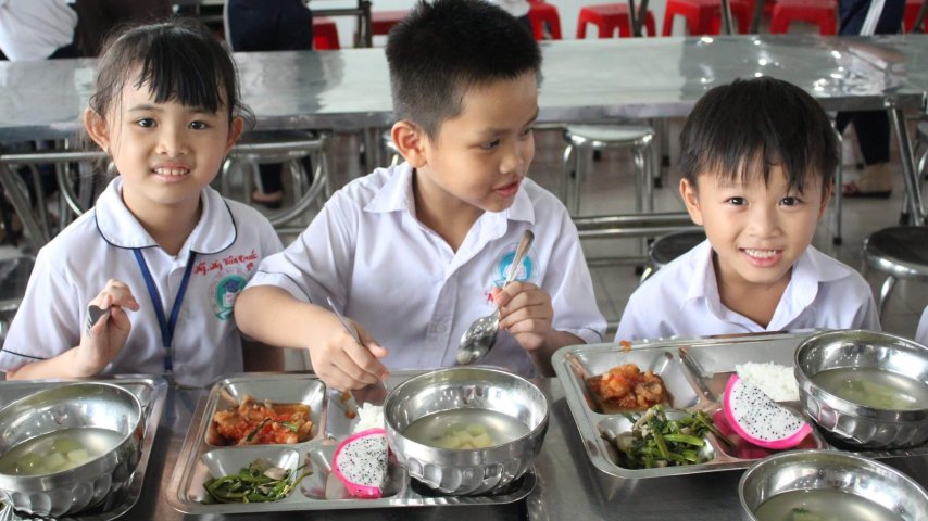 Projeto de Refeição Escolar no Vietnã