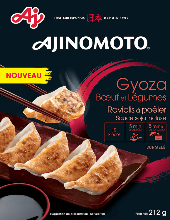 « Gyoza » de boeuf vendu en France