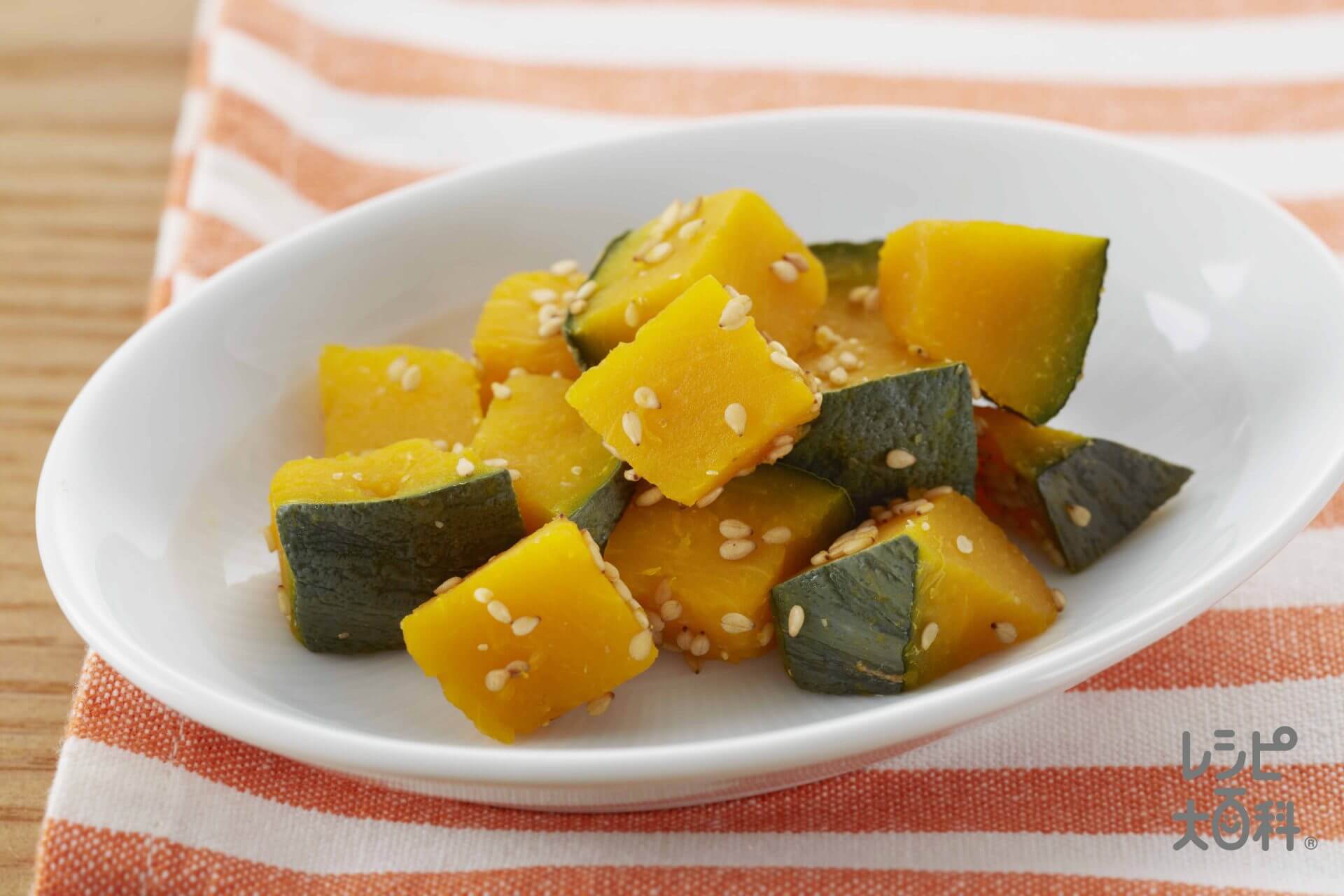 Steamed Pumpkin with Sesame Seeds and Umami