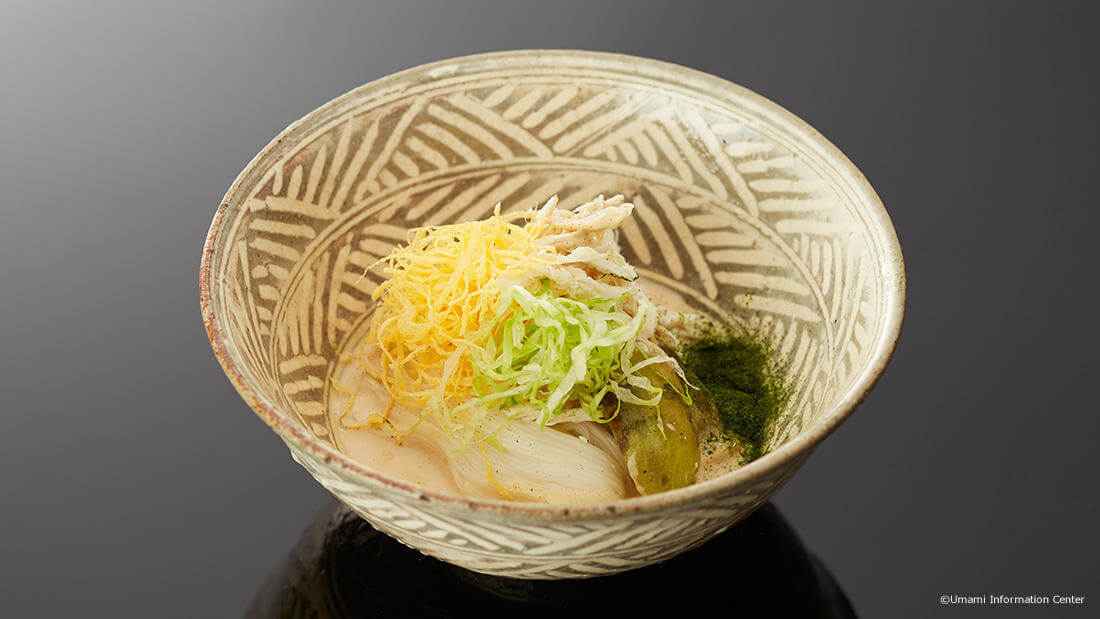 Japanese-Style Rei-men (cold noodles) with Umami Dashi Source